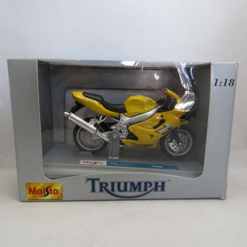 Maisto Triumph TT600 die-cast motorcycle - Scale 1/18 in box