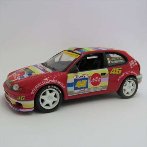 Toyota Corolla WRC die-cast rally model car - 2004 Rally Monza - Scale 1/43