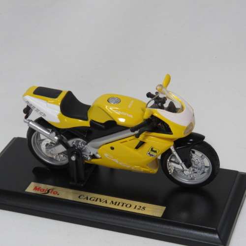 Maisto Cagiva Mito 125 die-cast motorcycle - Scale 1/18 in box