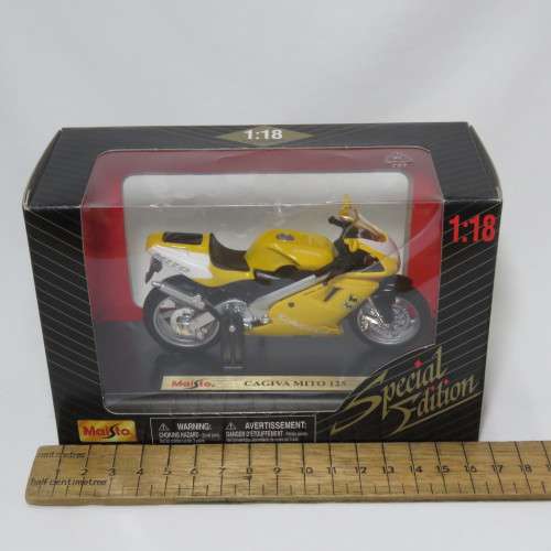 Maisto Cagiva Mito 125 die-cast motorcycle - Scale 1/18 in box