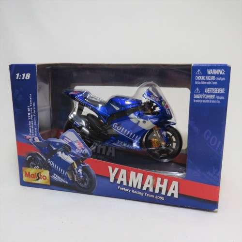 Maisto 2005 Yamaha YZR-M1 Gauloises Fortuna MotoGP die-cast motorcycle - #5 Colin Edwards