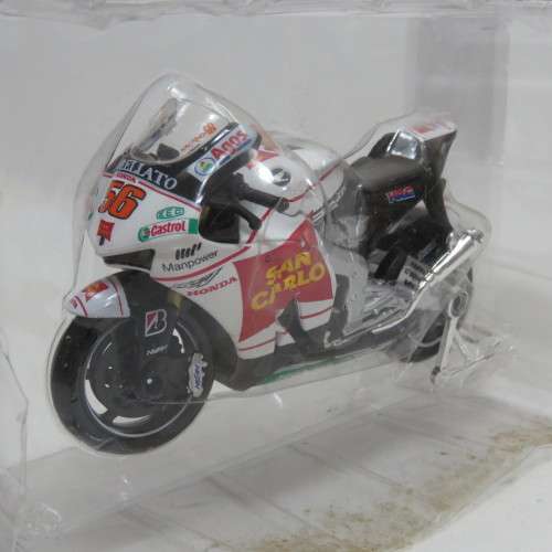 Maisto 2008 Honda RC212V San Carlo MotoGP die-cast motorcycle - #56 Shinya Nakano - Scale 1/18