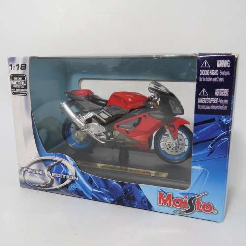 Maisto 2006 Aprilia RSV 1000 R die-cast motorcycle - Scale 1/18 in box