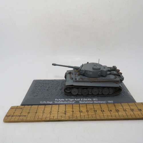 WW2 Combat tank - German Panzer Kampfwagen VI Tiger tank - 13th Panzer regiment