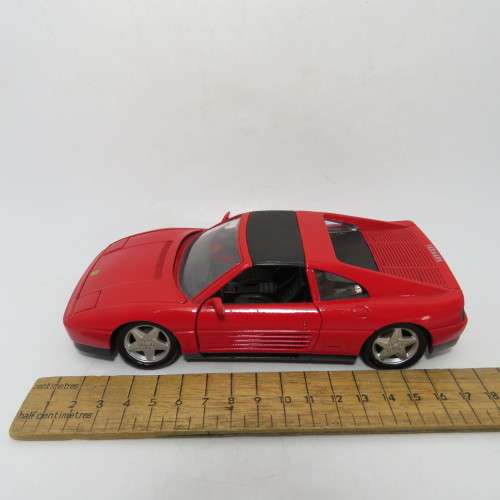 Welly Ferrrari 348 TS model car - Scale 1/24 - Tyres have flat spots