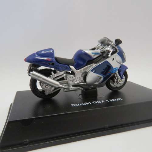 NewRay Suzuki GSX 1300R model motorcycle in case - Scale 1/32