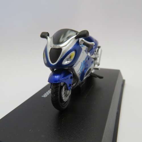 NewRay Suzuki GSX 1300R model motorcycle in case - Scale 1/32