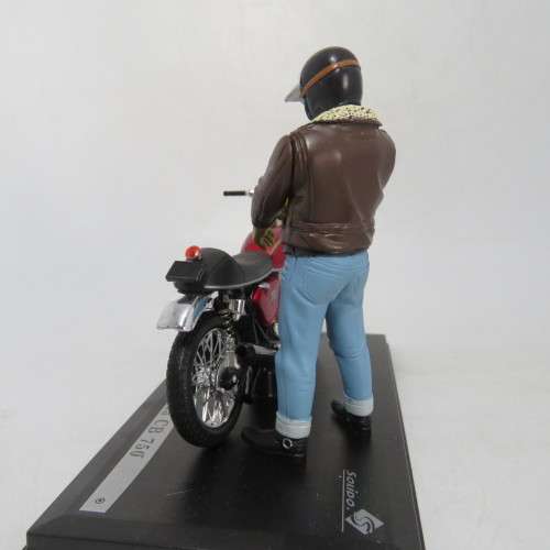 Solido Joe Bar team collection - Honda CB 750 model motorcycle with figurine - Scale 1/18 in box