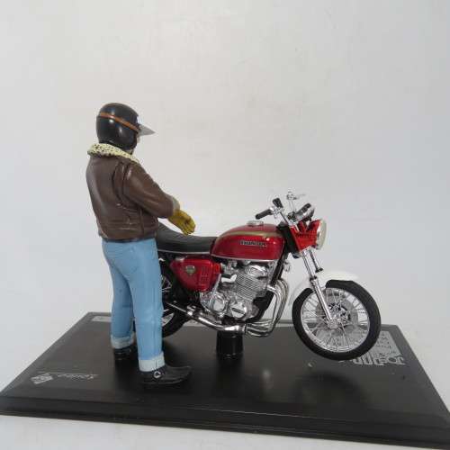 Solido Joe Bar team collection - Honda CB 750 model motorcycle with figurine - Scale 1/18 in box