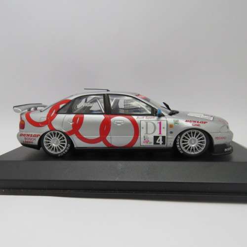 MiniChamps Audi A4 Quattro Super touring racing model car - Left mirror missing - Scale 1/43