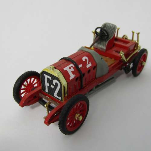 Brumm 1907 Fiat F-2 die-cast racing model car - side panel missing - scale 1/43