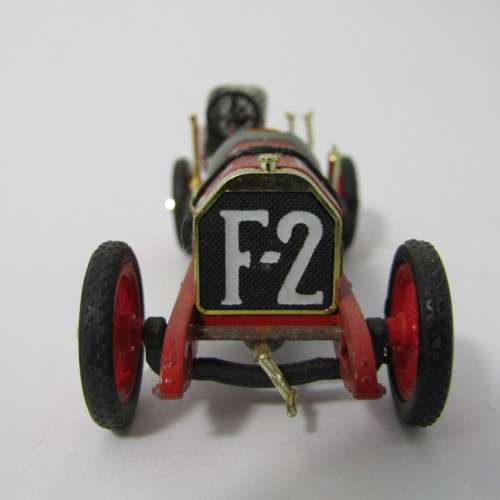 Brumm 1907 Fiat F-2 die-cast racing model car - side panel missing - scale 1/43