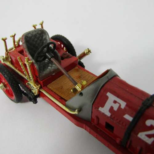 Brumm 1907 Fiat F-2 die-cast racing model car - side panel missing - scale 1/43