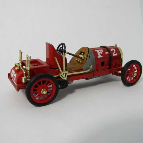 Brumm 1907 Fiat F-2 die-cast racing model car - side panel missing - scale 1/43