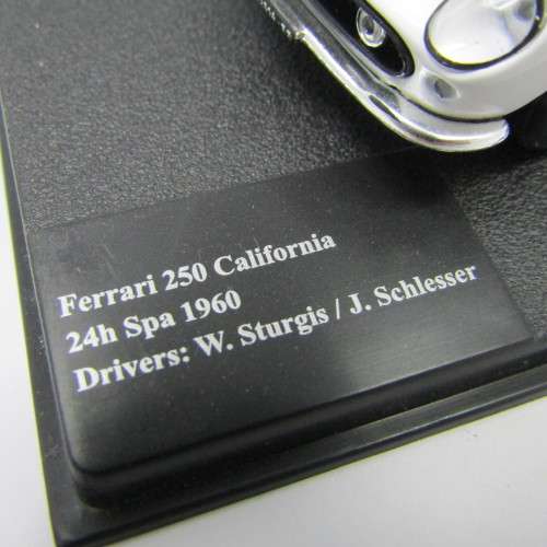 Ferrari 250 California racing model car - #20 - 24h Spa 1960 - scale 1/43
