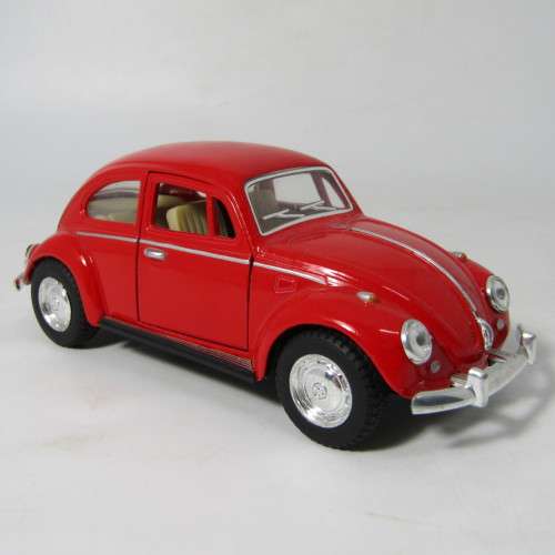 Kinsmart 1967 Volkswagen Beetle model car - pull back action - scale 1/32