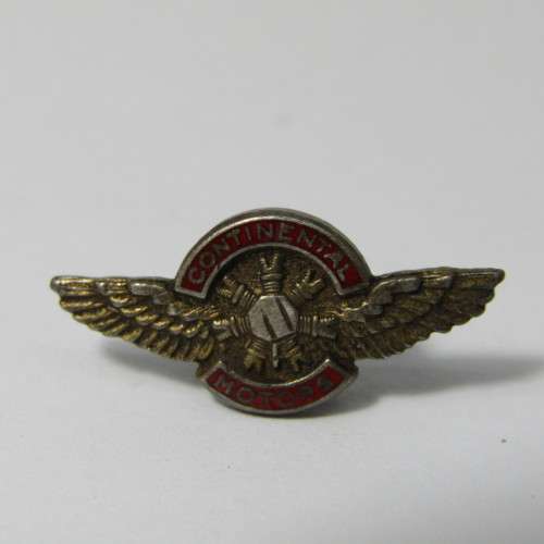 Vintage Continental Motors lapel badge