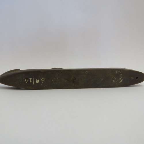 Vintage brass ship model - Marked 6R/16