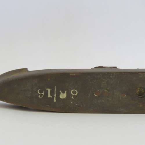 Vintage brass ship model - Marked 6R/16