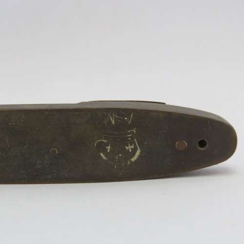 Vintage brass ship model - Marked 6R/16