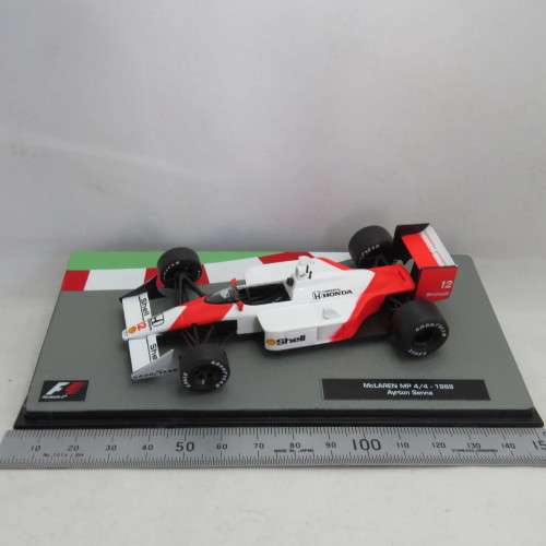 Formula 1 McLaren MP4/4 - 1988 model car - #12 Ayrton Senna - Scale 1/43