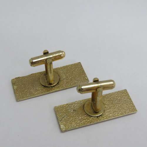 Pair of vintage Toyota Quality Service cufflinks