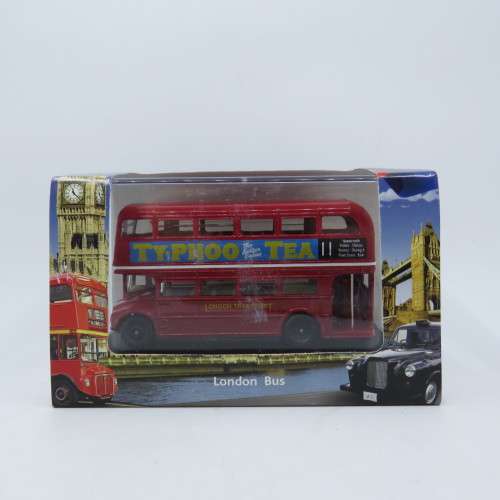 Oxford London Bus `Typhoo` die-cast model in case