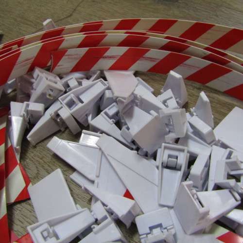 Lot of Carrera slot car racing track barriers