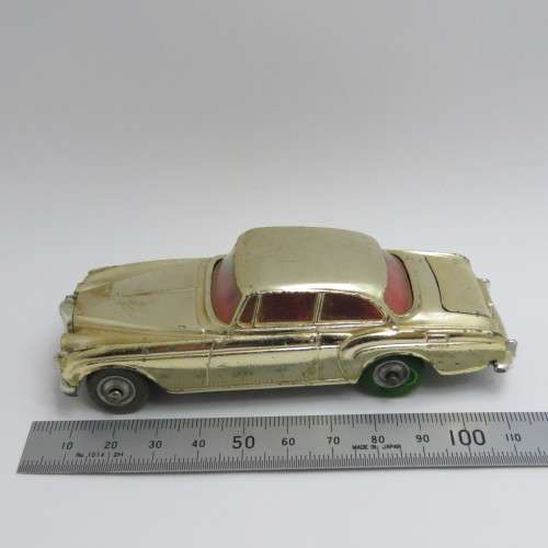 Corgi Toys 224 Bentley Continental Sports Saloon gold edition - Needs tyres - Steering rack broken