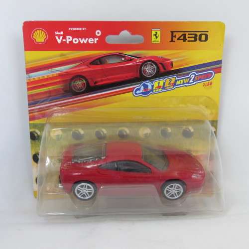 Shell V-Power Ferrari F430 - Pull back action - Still sealed - Hot Wheels