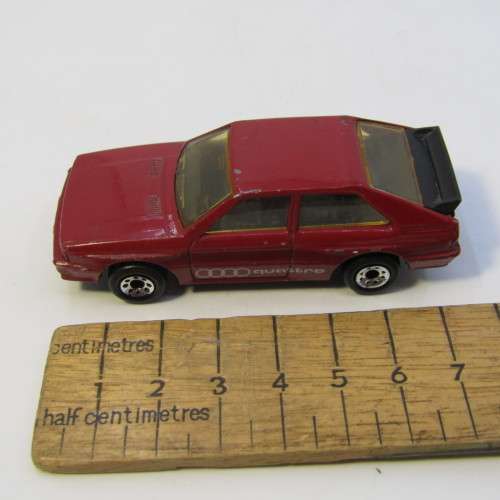 1982 Matchbox Audi Quattro toy car - scale 1/58