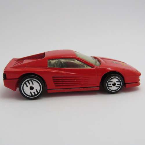 1988 Hot Wheels Ferrari Testarossa toy car with Ultra Hot Wheels - Malaysia