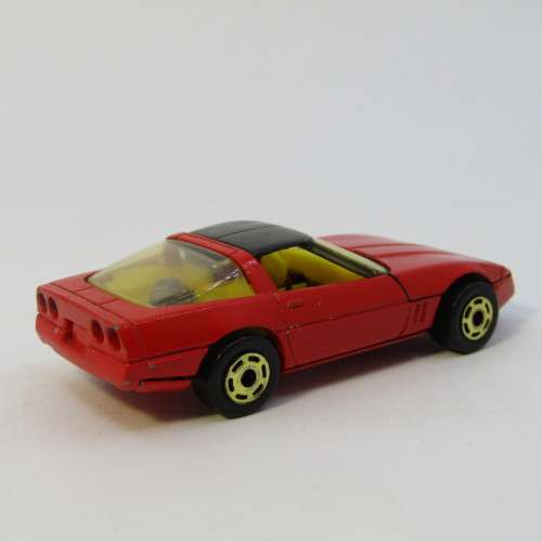 1983 Hot Wheels 80`s Corvette toy car with Gold Hot Ones Wheels - Hong Kong