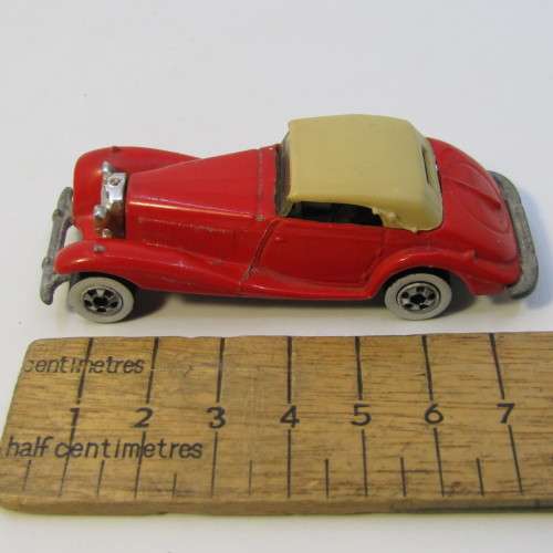 1982 Hot Wheels Mercedes 540K toy car with wall wheels - Malaysia