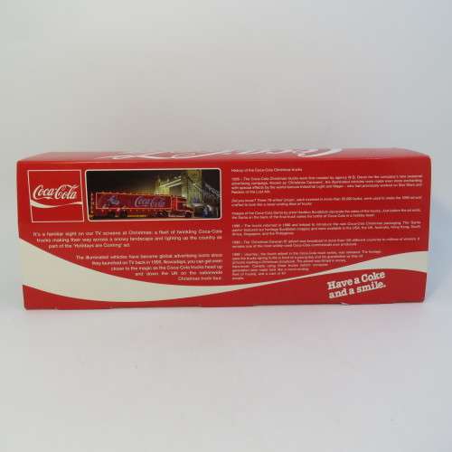 Oxford Coca-Cola Scania T Cab Christmas truck in case - Scale 1/76