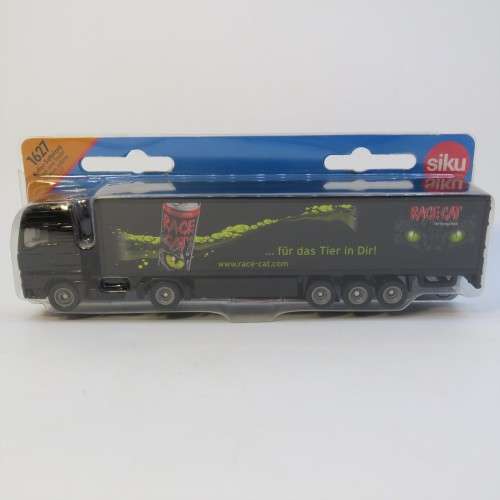 Siku #1627 MAN Race Cat energy drink truck and trailer - Scale 1/87