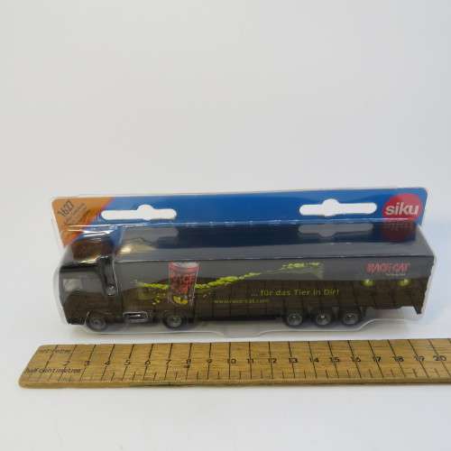 Siku #1627 MAN Race Cat energy drink truck and trailer - Scale 1/87