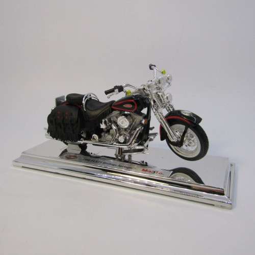 Maisto 1998 Harley Davidson FLSTS Heritage Springer model motorcycle in box - scale 1/18