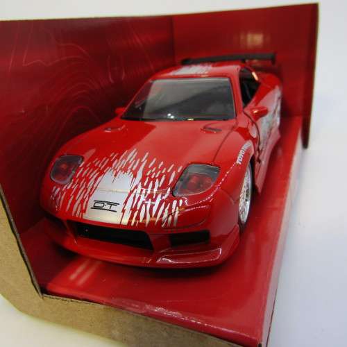 Jada Fast and Furious Dom`s Mazda RX-7 model car in box - scale 1/32