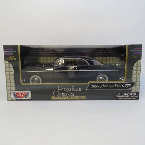 MotorMax 1955 Chrysler C300 model car in box - Scale 1/24