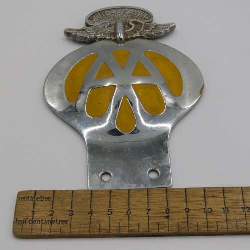 Vintage Suid-Afrika AA metal car badge