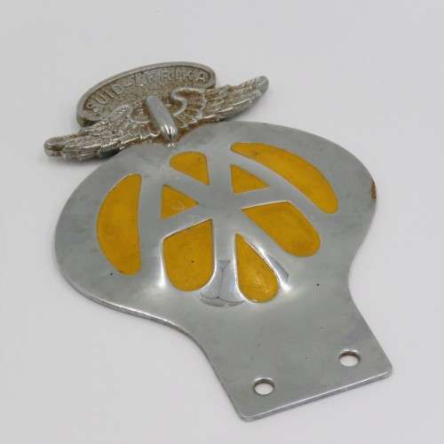 Vintage Suid-Afrika AA metal car badge