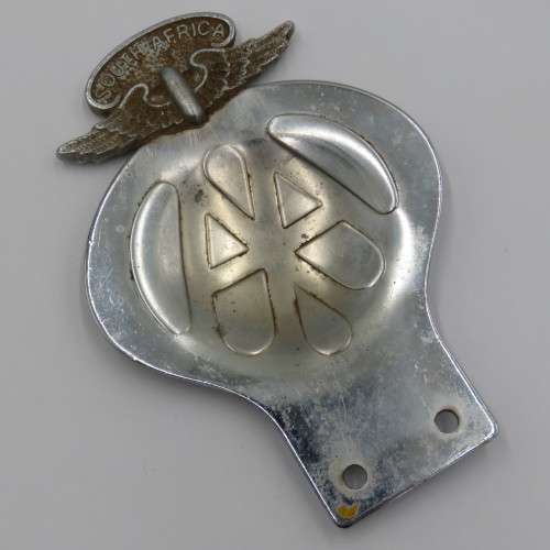 Vintage Suid-Afrika AA metal car badge