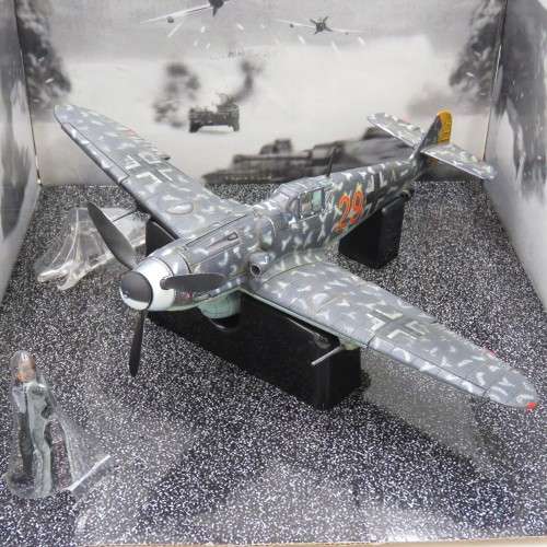 Unimax Forces of Valor German BF 109 G-6 Red 29 die-cast model plane in box - Scale 1/32