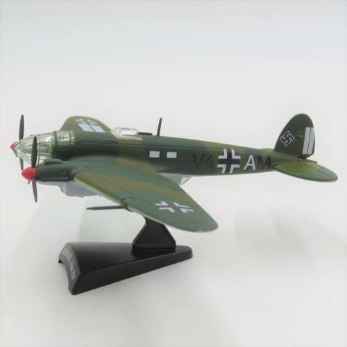 WW2 German Heinkel He III die-cast model plane - Scale 1/140