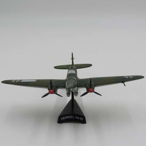 WW2 German Heinkel He III die-cast model plane - Scale 1/140