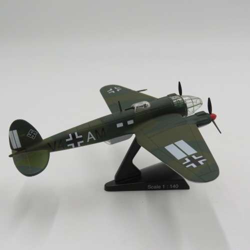 WW2 German Heinkel He III die-cast model plane - Scale 1/140