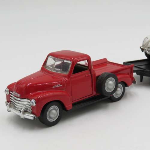 1953 Chevrolet 3100 with trailer and 1953 corvette