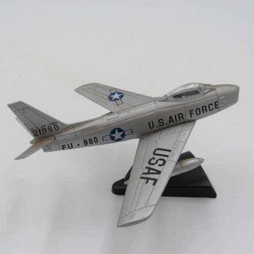 USAF F-86F Sabre die-cast model plane