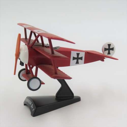 German Fokker Dr.1 die-cast model plane - Scale 1/63